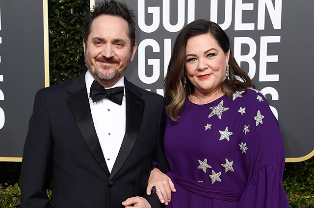 BEVERLY HILLS, CA - JANUARY 06: Ben Falcone (L) and Melissa McCarthy attend the 76th Annual Golden Globe Awards at The Beverly Hilton Hotel on January 6, 2019 in Beverly Hills, California. (Photo by Frazer Harrison/Getty Images)