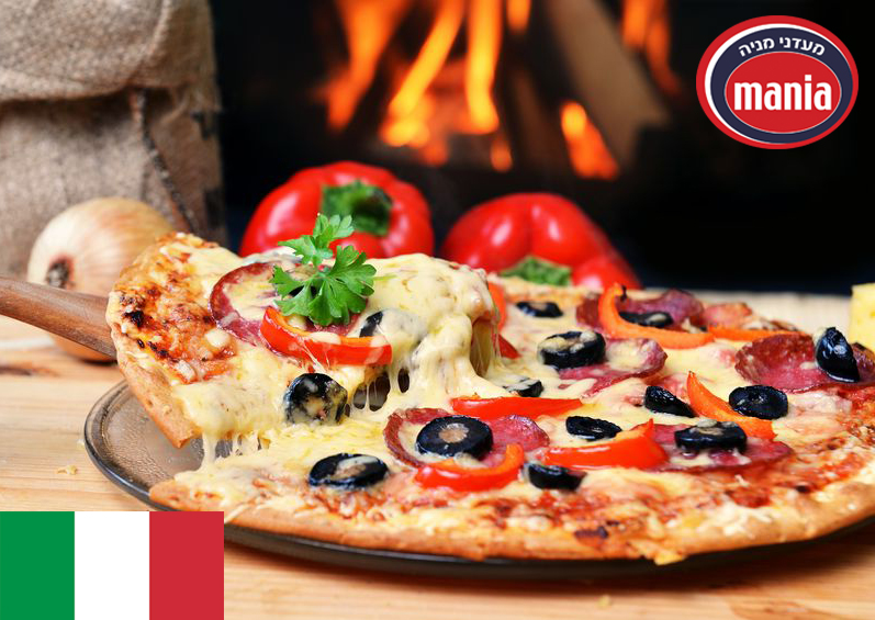 15963081 - pizza lifting slice with pepperoni and olives